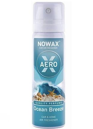 Ароматизатор novax x aero 75 мл аерозольний освіжувач повітря ocean breeze