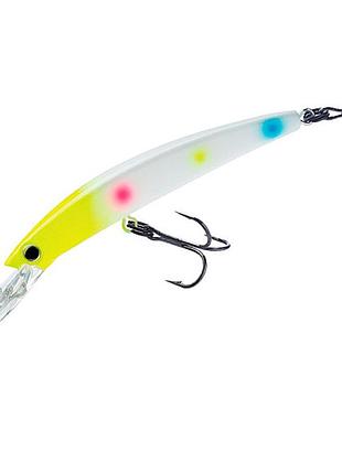 Воблер yo-zuri crystal minnow deep diver walleye f 130mm 24g #wb (r1301-wb)