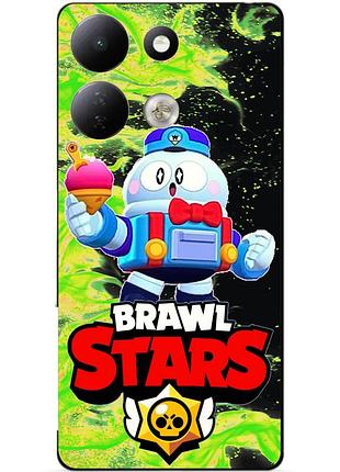 Чехол силиконовый бампер для xiaomi redmi 17 с героем бравл лу brawl