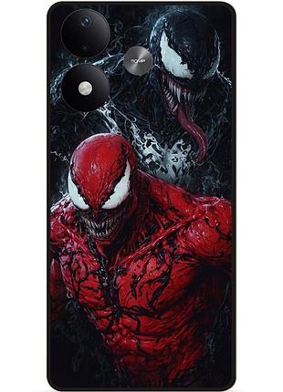 Силіконовий чохол бампер для xiaomi redmi note 17 з малюнком venom карнаж веном