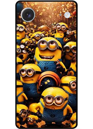Силиконовый бампер чехол для iphone 17 air с картинкой minion миньоны