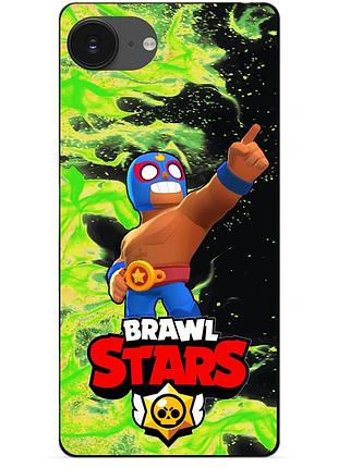 Чехол силиконовый бампер для iphone 17e с героем бравл эль примо brawl