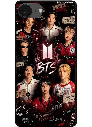 Силіконовий чохол бампер для iphone 17e з картинкою bts bangtan boys