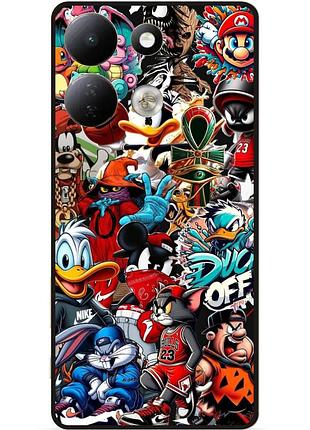 Чехол силиконовый бампер для xiaomi redmi 17 с картинкой disney