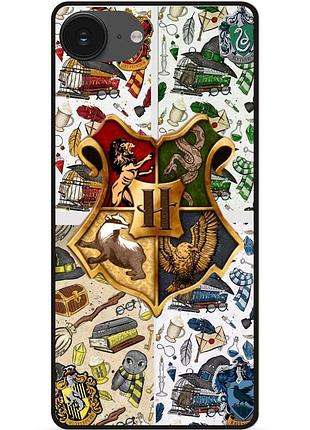 Силиконовый бампер чехол для iphone 17e с рисунком hogwarts хогвартс гарри поттер harry potter