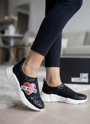 Шикарні кросівки love moschino оригінал
