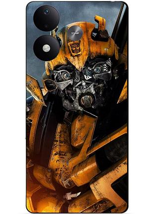Чехол силиконовый бампер для xiaomi redmi note 17 с рисунком бамблби bumblebee трансформеры