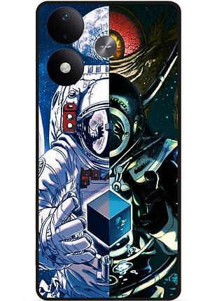 Силіконовий чохол бампер для xiaomi redmi note 17 з малюнком галактика космос