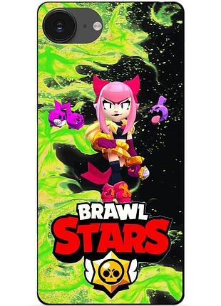Чехол силиконовый бампер для iphone 17e с героем бравл мелоди brawl