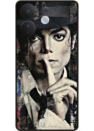 Силиконовый бампер чехол для xiaomi redmi note 17 pro с рисунком michael jackson майкл джексон