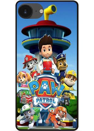 Силиконовый чехол бампер для iphone 17e с рисунком щенячий патруль paw patrol