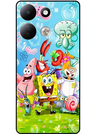 Силиконовый чехол для xiaomi redmi 17 с рисунком sponge bob губка боб