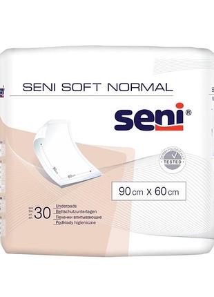 Пелюшки для дорослих seni soft normal 90х60 см 30 шт
