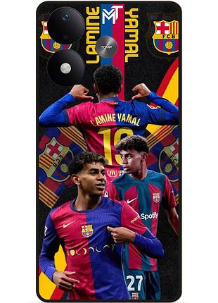 Силіконовий чохол бампер для xiaomi redmi note 17 з малюнком ламин ямаль lamine yamal barcelona