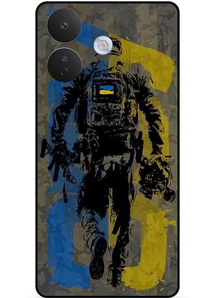 Силиконовый бампер чехол для xiaomi redmi note 17 pro с рисунком зсу украина боец