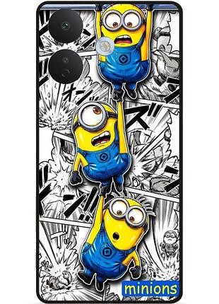 Силіконовий бампер чохол для xiaomi redmi note 17 pro з малюнком міньйон minions