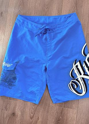 Вінтажні чоловічі шорти rip curl, розмір m-l, сині, y2k, плавальні, для серфінгу, vintage
