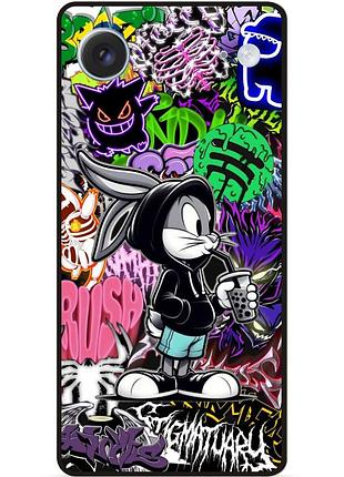 Чехол силиконовый бампер для iphone 17 air с рисунком малий вухань bugs bunny