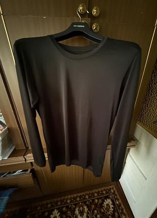 Лонгслів uniqlo airism чорний розмір m