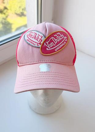 Розовая кепка von dutch y2k