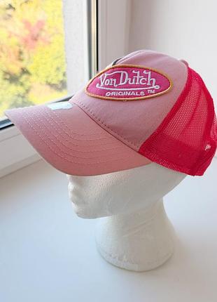 Розовая кепка von dutch y2k 4