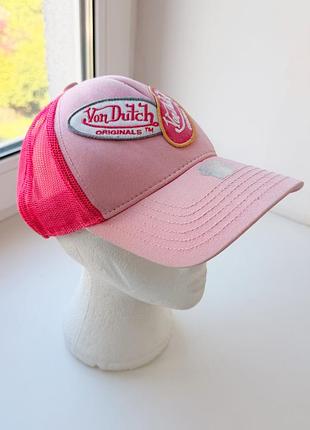 Розовая кепка von dutch y2k 5