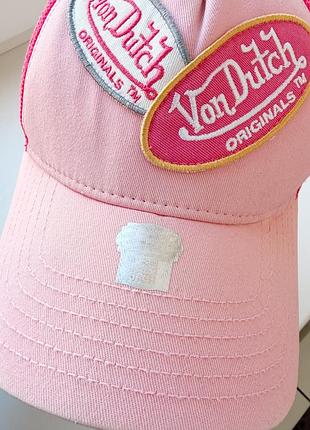 Розовая кепка von dutch y2k 6