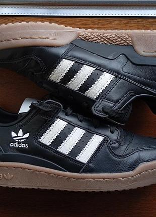 Кросівки adidas forum low jq0208 оригінал нові р.44 чорні натуральна шкіра