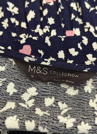 Вискозное миди платье m&amp;s на запах 8