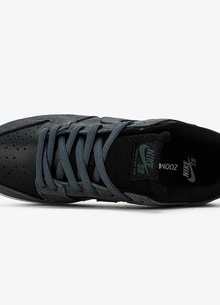 Nike sb dunk low "dark black grey" 2