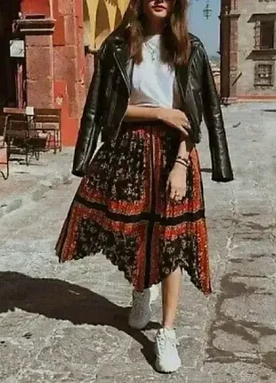 Спідниця в принт zara 6