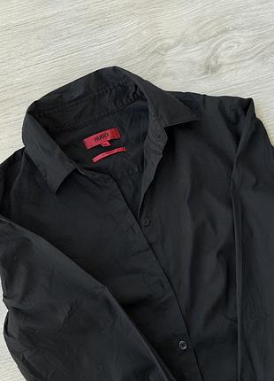 Чорна жіноча сорочка hugo boss (hugo) easy iron (s)