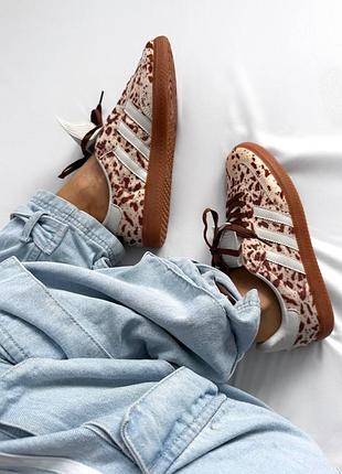 Кросівки жіночі adidas samba lt “cow print” brown/white