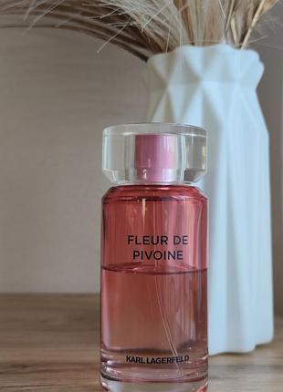 Оригінал! залишок 60 мл karl lagerfeld fleur de pivone eau de parfum