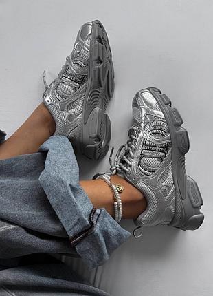 Кросівки жіночі d ior chrono sneaker silver