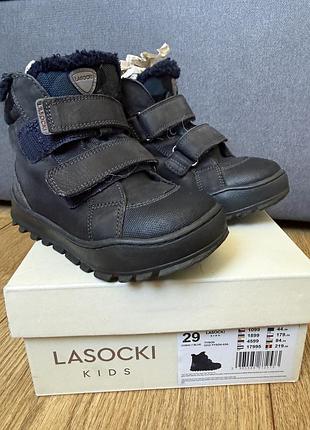 Черевики для хлопчика lasocki kids зимові чорні 29 розмір