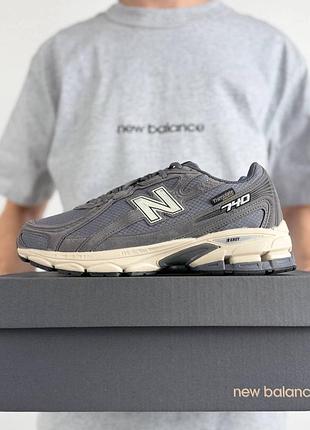 Термо кросівки new balance 740 thinsulate gtx grey beige