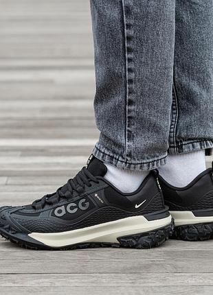 Мужские кроссовки nike acg moutain fly gore tex black beige