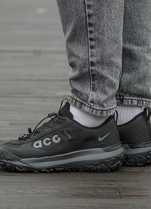 Мужские кроссовки nike acg moutain fly gore tex black grey