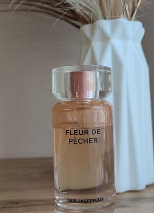 Оригінал! залишок 80 мл karl lagerfeld fleur de pecher eau de parfum