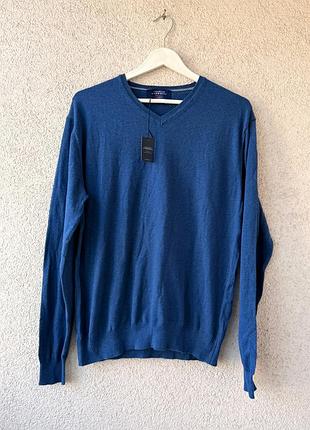 Новый кашемировый свитер charles tyrwhitt airforce cotton cashmere v neck
