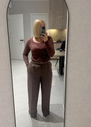 Льняні брюки zara 4