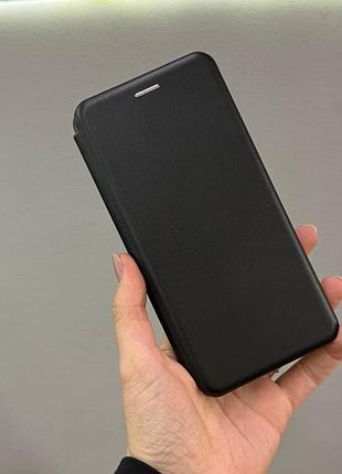 Защитный чехол-книжка для samsung a04e, качественный чехол-книжка для телефона samsung a04e с защитой экрана (черный)