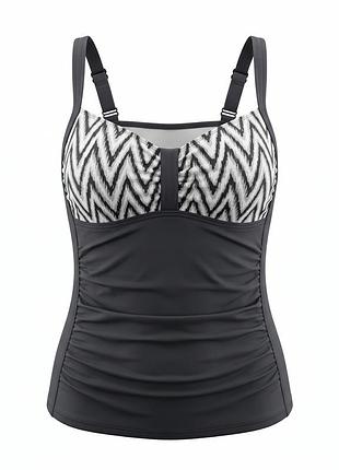Женский танкини rodeo черный верх купальника с драпировкой eur 44 l/xl