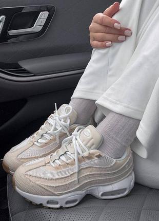 Кроссовки женские nike air max 95 x levi’s beige