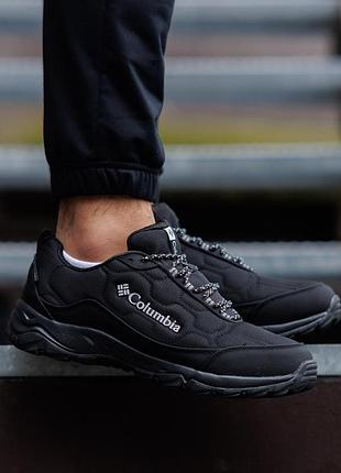 Чоловічі зимові кросівки columbia firecamp fleece gore-tex black чорні коламбія гортекс фліс 46-29 см (b)