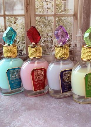 Набор 4в1 парфюмированная вода lattafa thameen collection musk so poudree, wild vanille, sugar plum, candy rose 4*3 мл