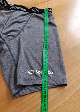 Компресійні термошорти sondico core 6 base layer у меланжево-сірому кольорі (grey marl) 4