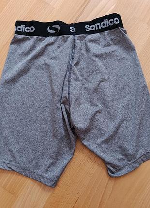 Компресійні термошорти sondico core 6 base layer у меланжево-сірому кольорі (grey marl) 2