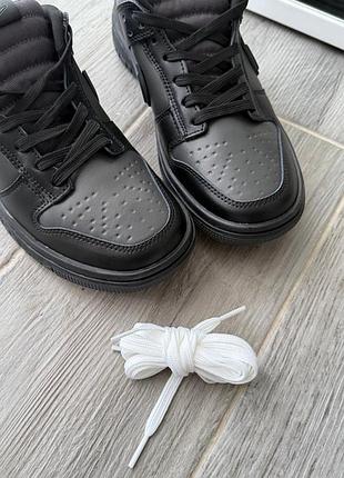 Nike dunk low gore-tex summit black/gray 4
